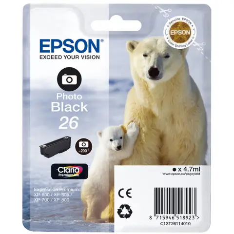 Epson T2611 - Tusz czarny do Epson XP-510, XP-520, XP-600, XP-605, XP-610 ...